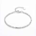 Minimal Sterling Silver Beaded Bracelet