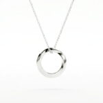 999 Fine Silver Mobius Loop Necklace