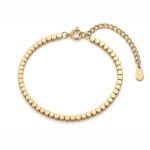 Minimal Gold Disc Chain Bracelet